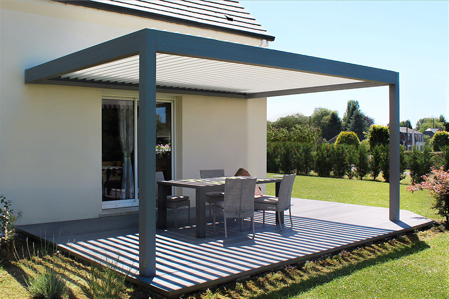 Pergola Bioclimatique EOLUX Adossée