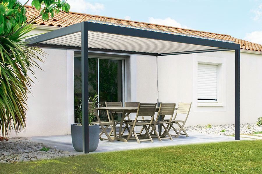 Pergola Bioclimatique SUNLITE Adossée